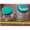Image 2 : two glass kraft peanut butter jars
