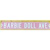Image 1 : "Barbie Doll Ave" Pink Street Sign - 36" long