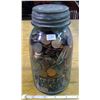 Image 1 : Jar of CAN 1 cent Pennies - Mixed Dates