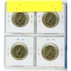 Image 2 : Set of 4 United Nations CAN 1 Dollar "Loonie" Coins