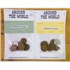 Image 1 : "Around the World" 2 x 10 pc. Foreign Coins