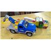 Image 2 : Wooden TONKA Towtruck + Plastic TONKA Towtruck