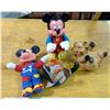 Image 1 : Mickey Mouse Dolls, Pig + Duck Wine Bottle Holders