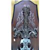 Image 3 : Decorative Sword w/ Mounting Plaque - 38" Long