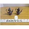 Image 1 : Pair of 1920's silver plated 'teapot' salt & pepper shakers