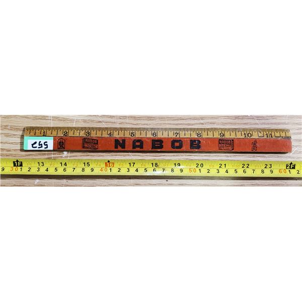 vintage 1937 Nabob advertising ruler Acme