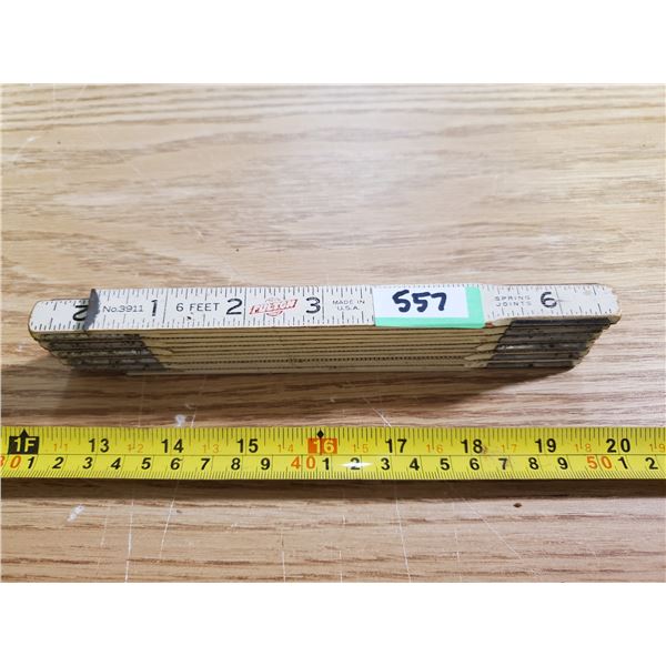 Fulton 6 feet 3911 folding ruler w/ spring joints USA Schmalz Auctions