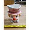 Image 1 : vintage Relpo clown head vase 6008