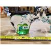 Image 2 : vintage hand blown glass elephants kissing sculptures