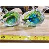 Image 5 : vintage hand blown glass elephants kissing sculptures