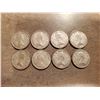 Image 2 : 8 Silver Canadian Quarters