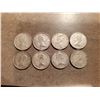 Image 2 : 8 Silver Canadian Quarters