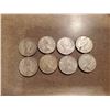 Image 2 : 8 Silver Canadian Quarters