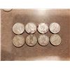 Image 2 : 8 Silver Canadian Quarters