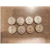 Image 2 : 8 Silver Canadian Quarters