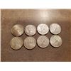 Image 2 : 8 Silver Canadian Quarters