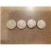 Image 1 : 4 Silver Canadian Quarters