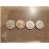 Image 2 : 4 Silver Canadian Quarters