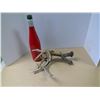 Image 4 : Antler wine bottle holder, hand-blown glass bead stopper