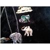 Image 3 : 4 elephant brooches + necklace