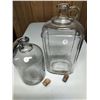 Image 2 : Two glass jugs with corks