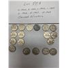 Image 1 : Canada Nickels 5 Cents 1940-1949 18 Pieces