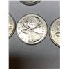 Image 4 : Canada Quarters 25 Cents 3-1974,3-1975, 3-1978, 2-1979
