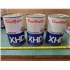 Image 2 : 3 Gulf X?HD oil tins (empty)