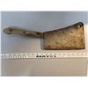 Image 3 : Vintage meat cleaver stamped Englishtown cutlery 6 X 9 blade