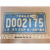Image 1 : Louisiana trailer license plate