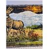 Image 4 : Vintage Elk stag velvet tapestry 39 X 19