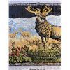 Image 6 : Vintage Elk stag velvet tapestry 39 X 19