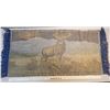 Image 8 : Vintage Elk stag velvet tapestry 39 X 19