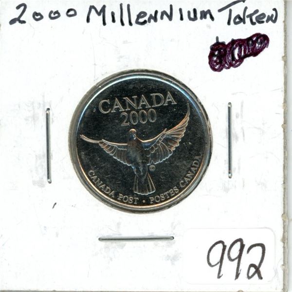 2000 Royal Canadian Mint Millennium medal. Uncirculated.