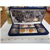 Image 1 : 1953 – 2003 Queen Elizabeth II Coronation Coin & Stamp Set. Includes 4 Canadian coins and 4 differen