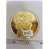 Image 1 : Ancient Greece Medals Series. Youth from Marathon. Beautiful Gold-Plated bronze medal measuring 50mm