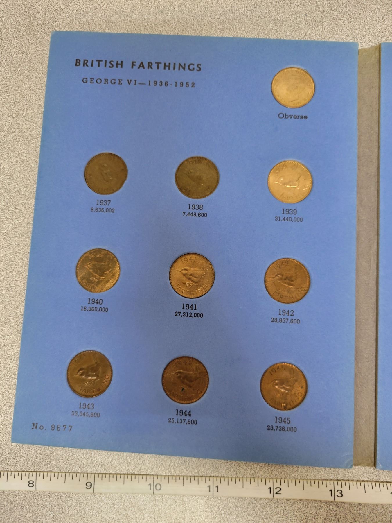 Great Britain Farthings Collection 1937 To 1956 Complete Collection Of great-britain-farthings-collection-1937-to-1956-complete-collection-of