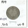 Image 1 : 1919 canada 25 cents