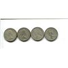Image 2 : Lot of 4 silver Canadian quarters