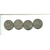 Image 1 : Lot of 4 silver Canadian quarters