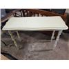 Image 2 : old yellow table with drawer 29"H x 41"W x 16.5"D