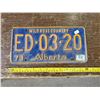 Image 1 : 1973 Alberta license plate