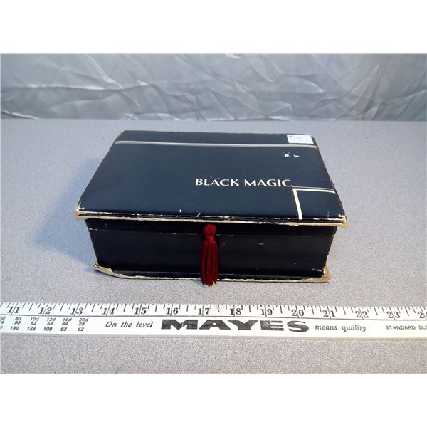 Black Magic Chocolate box with vintage birthday cards (12)