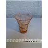 Image 2 : Pink depression glass vase, 7” high, Queen Mary Basket Weave, 1936