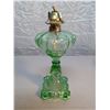 Image 2 : Green depression glass lamp