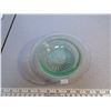 Image 2 : Lot of green depression glass, spiral parfait,1928-30, diamond plate, 8¼”, butter bottom