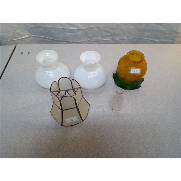 Lot of lampshades (5, one tiny)