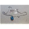 Image 2 : 41. Sterling necklace, 18” with sterling pendant in Empress box