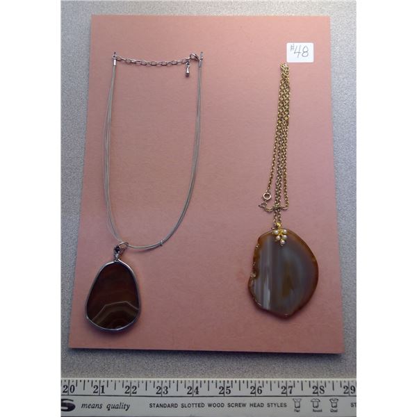 48. Agate necklaces (2)