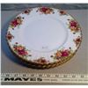 Image 1 : 53. Royal Albert Old Country Rose dinner plates, 10 ¼”, Made in England (4)